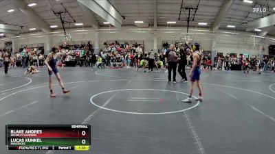 90 lbs Semifinal - Blake Andres, Hillbilly Hammers vs Lucas Kunkel, Mavericks