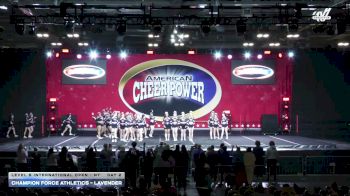 Champion Force Athletics - Lavender [2026 L6 International Open - NT Day 2] 2026 Cheer Power Grand Nationals