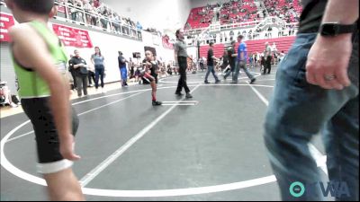 52 lbs Consi Of 16 #2 - David Island, OKC Saints Wrestling vs Adan Reza, Watonga Youth Wrestling