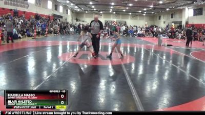 65 lbs Round 2 - Blair Halsted, Sebolt Wrestling Academy vs Mariella Masso, Summit Wrestling Academy