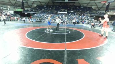 Boys 4A 285 lbs Quarterfinal - Jonah Smith, Yelm vs Noah Sledge, Curtis