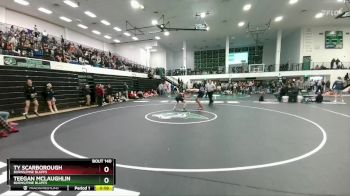 132 lbs Cons. Round 2 - Ty Scarborough, Burns/Pine Bluffs vs Teegan McLaughlin, Burns/Pine Bluffs