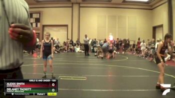 100 lbs Semifinal - Delaney Tackett, Pursuit Wrestling vs Alexis Smith, Dover Bandits