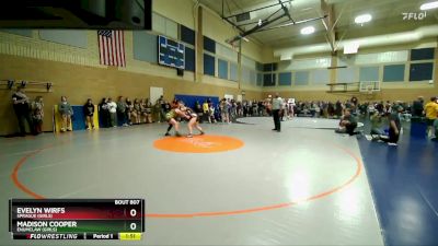 170lbs Champ. Round 3 - Evelyn Wirfs, Sprague (Girls) vs Madison Cooper, Enumclaw (Girls)