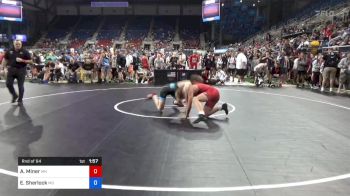 160 lbs Rnd Of 64 - Ayden Miner, Minnesota vs Emmitt Sherlock, Maryland