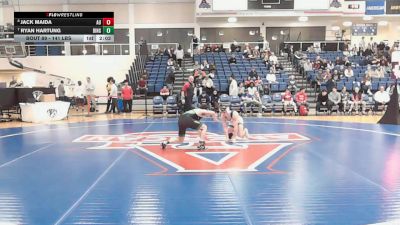 141 lbs Consi Of 8 #2 - Jack Maida, American vs Ryan Hartung, Binghamton