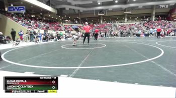 58 lbs Round 2 - Lukas Duvall, Pomona Elite vs Jaxon McClintock, Team Lightning