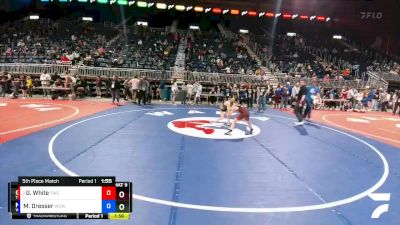 71 lbs 5th Place Match - Garret White, Thermopolis Wrestling Club vs Mason Dresser, Windy City Wrestlers