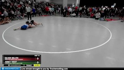 110 lbs Cons. Round 5 - Abbey West, Champions Wrestling Club vs Silver Belvin, Shelton Wrestling Academy