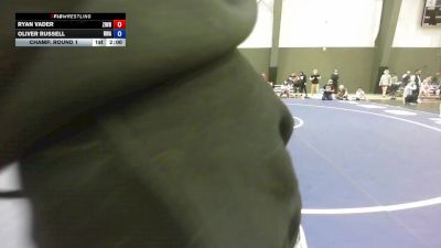 Junior FK - 144 lbs Champ. Round 1 - Ryan Vader, Zillah Wrestling vs Oliver Russell, Riverhawk Wrestling Academy