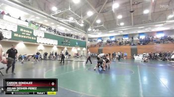 126 lbs Cons. Round 4 - Julian Desher-Perez, Green Valley vs Carson Gonzalez, Murrieta Valley