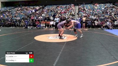 215 lbs Semifinal - Darrell Leslie, Toppenish vs Ridge Lindley, Fremont