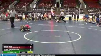 52 lbs Round 3 (4 Team) - Vin Borsa, Midwest Xtreme Wrestling vs Quinton Franklin, Rhino Elite