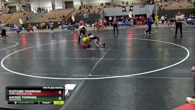 80 lbs 5th Place Match - Hayden Tompkins, Watertown vs Fletcher Thompson, Rabbit Wrestling Club