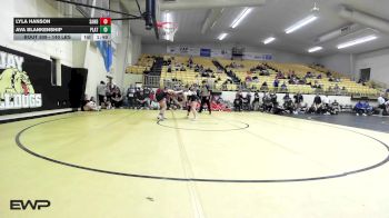 140 lbs 3rd Place - Lyla Hanson, Sand Springs Girls vs Ava Blankenship, Platte County