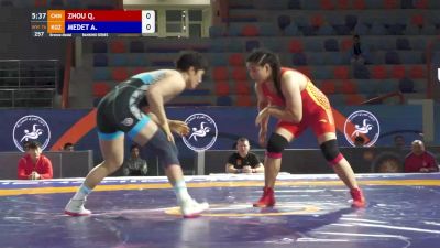 76 kg Bronze - Qian Zhou, CHN vs Aiperi Medet Kyzy, KGZ