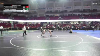 144 lbs Cons. Round 4 - Xyler Coleman, Meridian vs Aiden Breshears, Capital