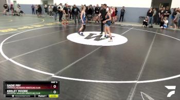 106 lbs Final - Sadie Fry, Cordova Pounders Wrestling Club vs Keeley Moore, Soldotna Whalers Wrestling Club