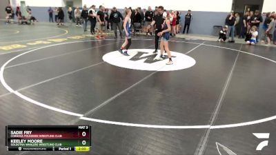 106 lbs Final - Sadie Fry, Cordova Pounders Wrestling Club vs Keeley Moore, Soldotna Whalers Wrestling Club