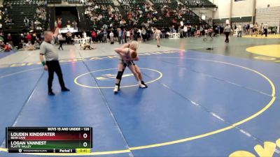 126 lbs Cons. Round 5 - Logan Vannest, Platte Valley vs Louden Kindsfater, Bear Cave