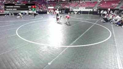 D2-138 lbs Quarterfinal - Antonio Sowell, Amery vs Mason Hird, Prairie Du Chien