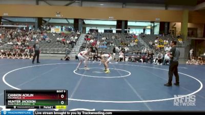 120 lbs Semifinals (8 Team) - Hunter Jackson, Elgin Public Schools vs Cannon Acklin, Collinsville