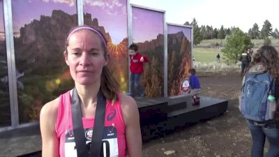 Mattie Suver after crushing the competition at USA XC Champs
