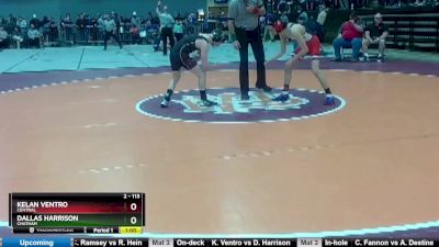 2 - 113 lbs Cons. Round 2 - Kelan Ventro, Central vs Dallas Harrison, Chatham