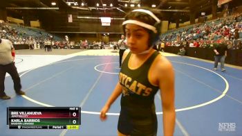 115 lbs Champ. Round 1 - Bre Villanueva, Junction City vs Karla Barrios, Basehor-Linwood