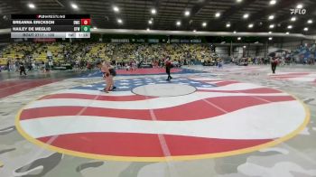 130 lbs Champ. Round 1 - Breanna Erickson, Dickinson Wrestling Club vs Hailey De Meglio, Central Florida Wrestling