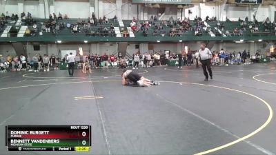 285 lbs Cons. Round 2 - Dominic Burgett, Purdue vs Bennett Vandenberg, Michigan State