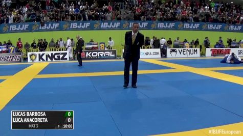 Lucas Barbosa vs Luca Anacoreta 2016 IBJJF Europeans