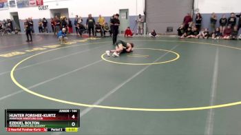 144 lbs Quarterfinal - Hunter Forshee-Kurtz, Marathon Wrestling Club vs Ezekiel Bolton, Interior Grappling Academy