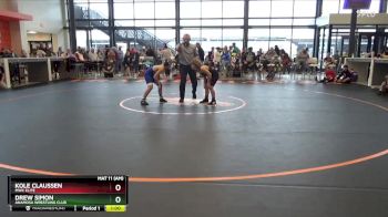 B-23 lbs Semifinal - Drew Simon, Anamosa Wrestling Club vs Kole Claussen, MWC Elite