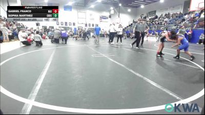 64 lbs Consolation - Gabriel Franco, Norman Grappling Club vs Sophia Martinez, Choctaw Ironman