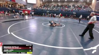 106 lbs Semifinal - Brandon Pattillo, Conroe Woodlands College Park vs Angel Luna, Norman North