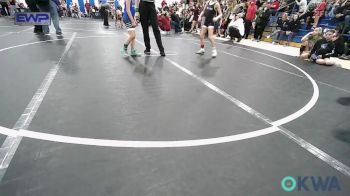 62 lbs Quarterfinal - Delanie Wartchow, Shelton Wrestling Academy vs Lakota Gerken, Stroud Youth Wrestling Club