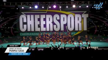 Spirit of Texas - Purple Sass [2024 L3 Senior - Medium Day 2] 2024 CHEERSPORT National All Star Cheerleading Championship