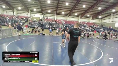 105 lbs Cons. Semi - Sofia Abramson, Nevada vs Paisley Conway, Oregon
