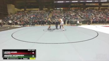 6A-175 lbs Cons. Semi - Jayden Amaro, Dodge City vs Brenden Wickersheim, Shawnee Mission South