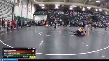 125 lbs Cons. Round 4 - Oscar Nellis, Minot State vs Broderick Green, Fort Hays State