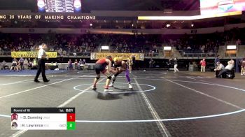 133 lbs Round Of 16 - Dawson Downing, UNLV vs Rahsun Lawrence, East Carolina
