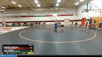 84 lbs Champ. Round 1 - Hunter Moulton, Powell Middle School vs Sam Franks, Shoshoni Junior High School