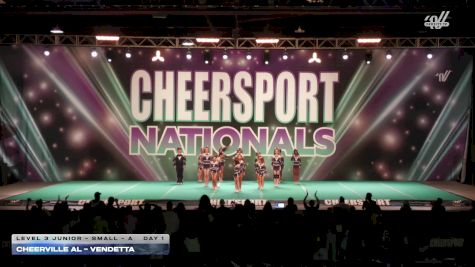 CheerVille AL - Vendetta [2026 L3 Junior - Small - A Day 1] 2026 CHEERSPORT National All Star Cheerleading Championship