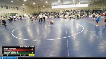 51-54 lbs Round 1 - Trey Merkley, Uintah Utes vs Mason Williams, Bonneville Wrestling Club