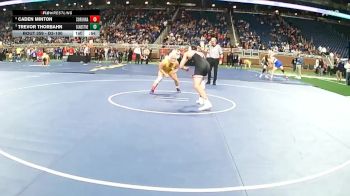 D3-190 lbs Cons. Semi - Trevor Thorbahn, Gladstone HS vs Caden Minton, Corunna