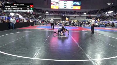 1A-4A 106 Quarterfinal - Thomas Patterson, Tallassee vs Jayden Gadson, Fultondale