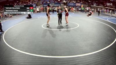 G 132 lbs 3rd Place Match - Mariana Solis, Lafayette Girls vs Taylor Tellifero, Central - B.R. Girls