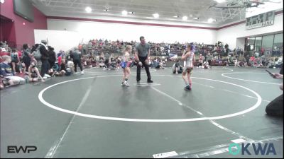 62 lbs Rr Rnd 3 - Jolene Chuculate, HURRICANE WRESTLING ACADEMY vs Abigail Hall, Newkirk Takedown Club
