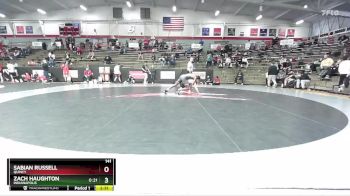 141 lbs Cons. Round 4 - Sabian Russell, Quincy vs Zach Haughton, Indianapolis